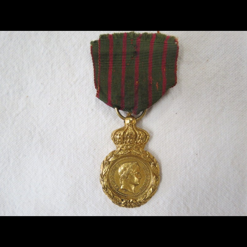 Médaille du retour de Sainte-hélène dorée ruban d'epoque