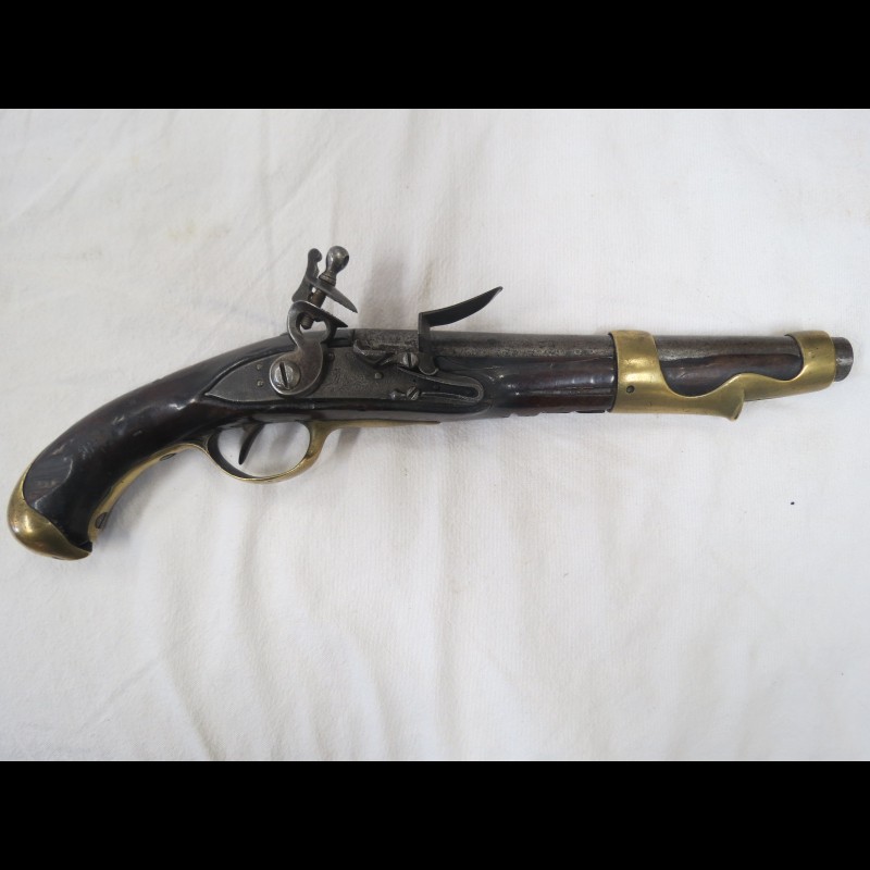 Beau Pistolet de cavalerie à silex modèle 1763/66 Dragons catégorie D