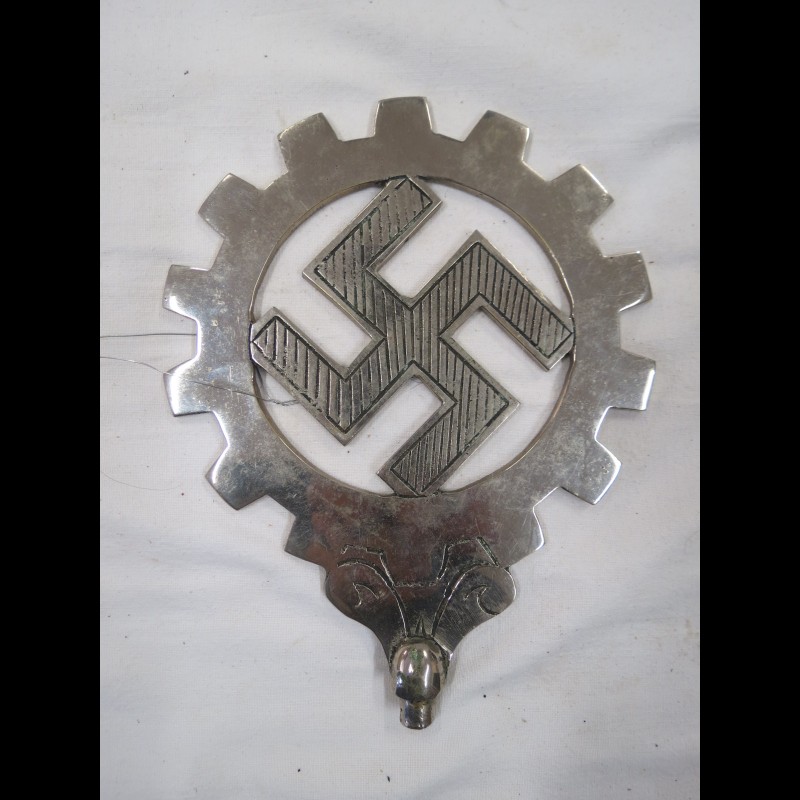 Rare mascotte de bouchon de radiateur véhicule de travail Nazi Allemand III° Reich