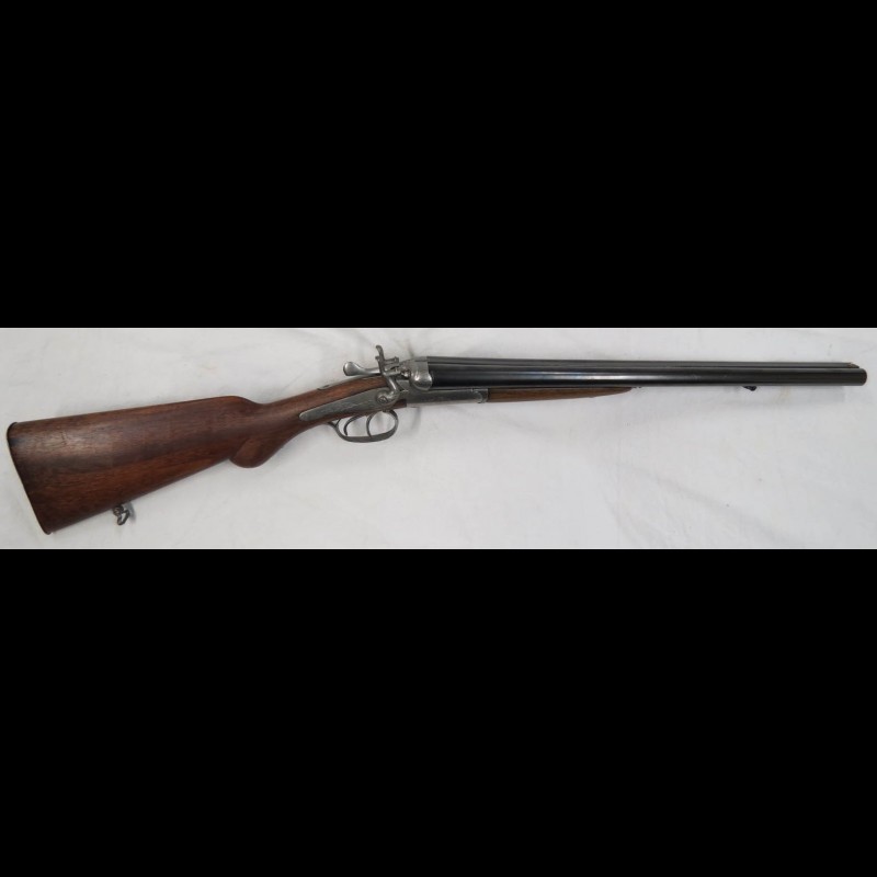 Fusil calibre 16 Coach Gun à chiens extérieur et percussion centrale fin XIXème